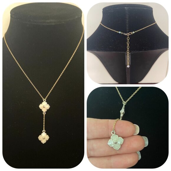 4 clover Enemel Necklas - Picture 1 of 10